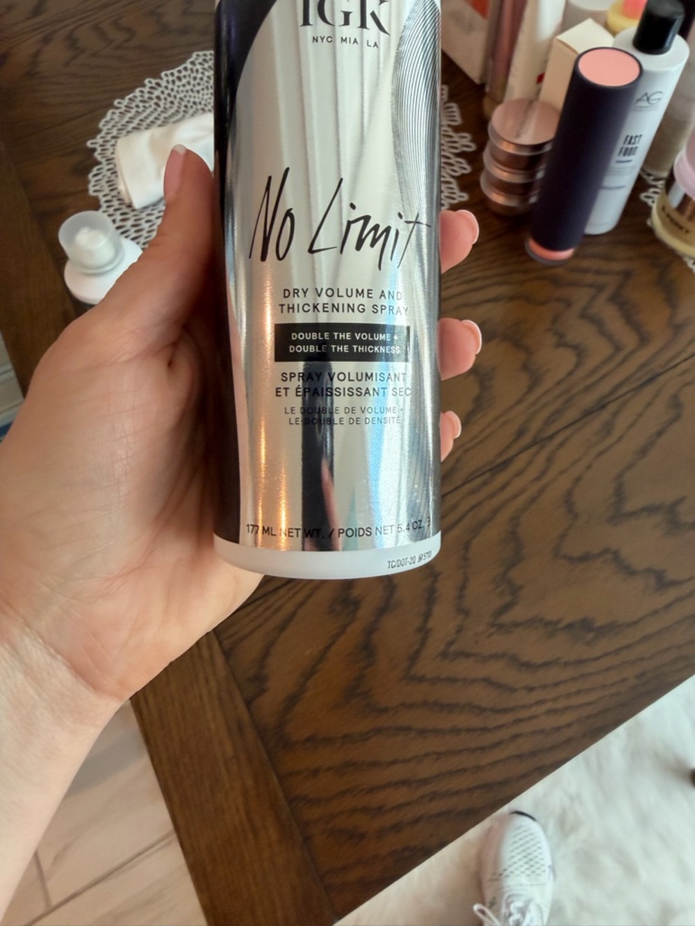 IGK No Limit Dry Volume & Thickening Spray - Silver
